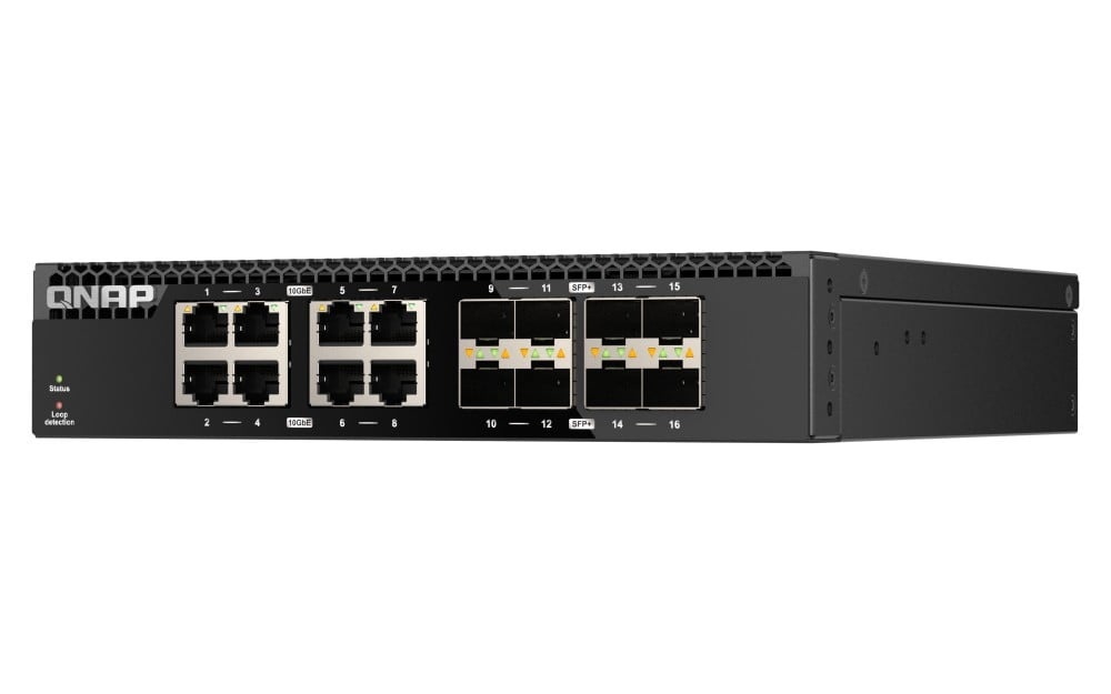 QNAP QNAP QSW-3216R-8S8T switch di rete Non gestito L2 10G Ethernet (100/1000/10000) Nero - RETI | TecnoCARE.net Sabaudia, Latina, Terracina, San Felice Circeo e Pontinia