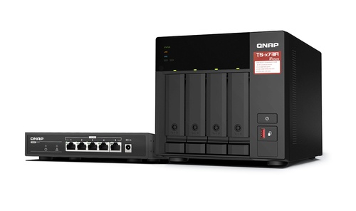 QNAP QNAP NAS - 4-BAY NAS, AMD RYZEN V1000 SERIES V1500B 4C/8T 2.2GHZ, 8GB DDR4 RAM BUNDLE QSW-1105-5T 2. - NAS | TecnoCARE.net Sabaudia, Latina, Terracina, San Felice Circeo e Pontinia