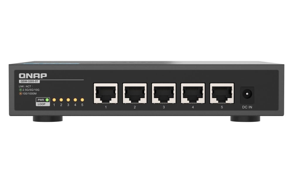 QNAP QNAP QSW-3205-5T switch 5 x RJ-45 (100M/1G/2,5G/5G/10G) - RETI | TecnoCARE.net Sabaudia, Latina, Terracina, San Felice Circeo e Pontinia