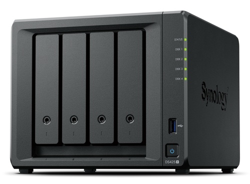 SYNOLOGY Synology DiskStation DS425+ server NAS e di archiviazione Intel® Celeron® J4125 2 GB DDR4 0 TB Nero - SUPPORTI PER LA MEMORIZZAZIONE | TecnoCARE.net Sabaudia, Latina, Terracina, San Felice Circeo e Pontinia