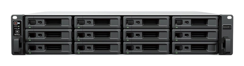 SYNOLOGY Synology RackStation RS2423RP+II NAS Armadio (2U) AMD Ryzen V1780B 8 GB DDR4 0 TB DiskStation Manager Nero - SUPPORTI PER LA MEMORIZZAZIONE | TecnoCARE.net Sabaudia, Latina, Terracina, San Felice Circeo e Pontinia