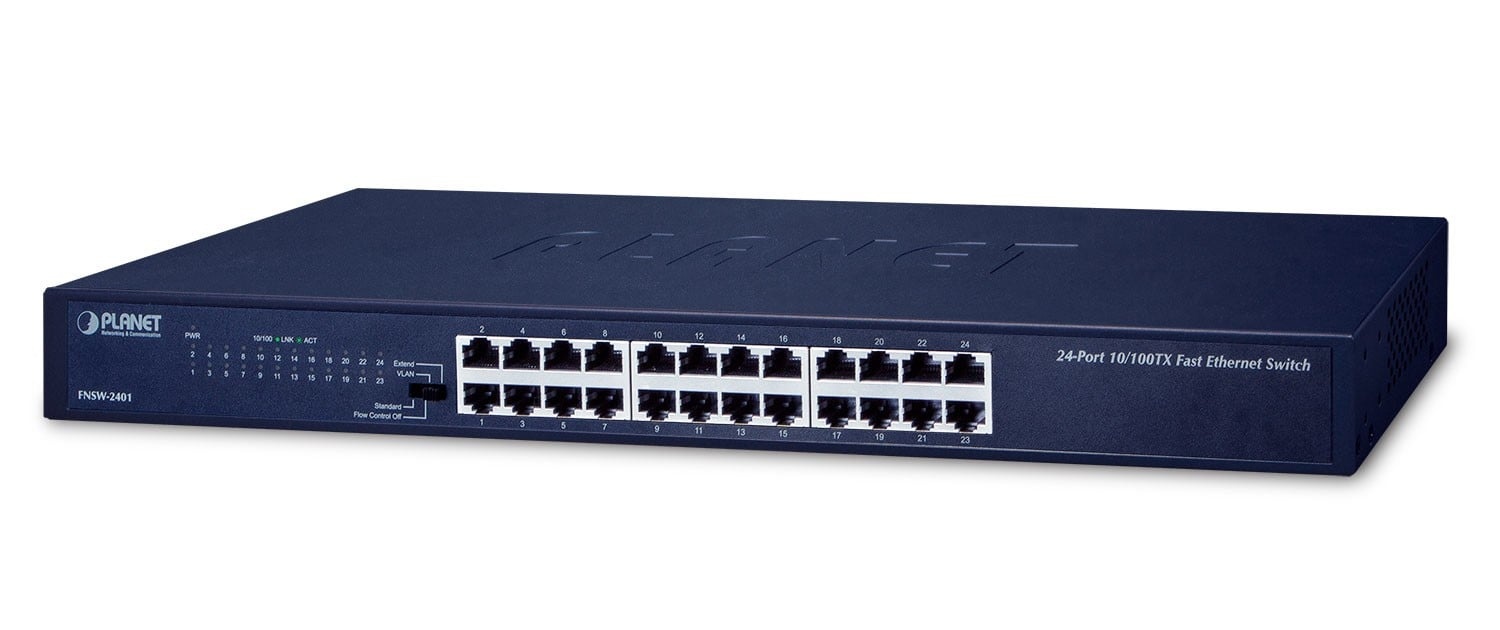 PLANET PLANET FNSW-2401 switch di rete Non gestito Fast Ethernet (10/100) 1U Blu - RETI | TecnoCARE.net Sabaudia, Latina, Terracina, San Felice Circeo e Pontinia