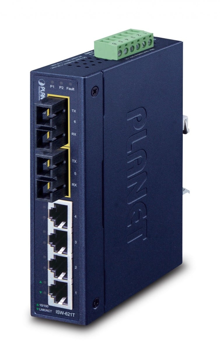 PLANET PLANET ISW-621T switch di rete Non gestito L2 Fast Ethernet (10/100) Blu - RETI | TecnoCARE.net Sabaudia, Latina, Terracina, San Felice Circeo e Pontinia