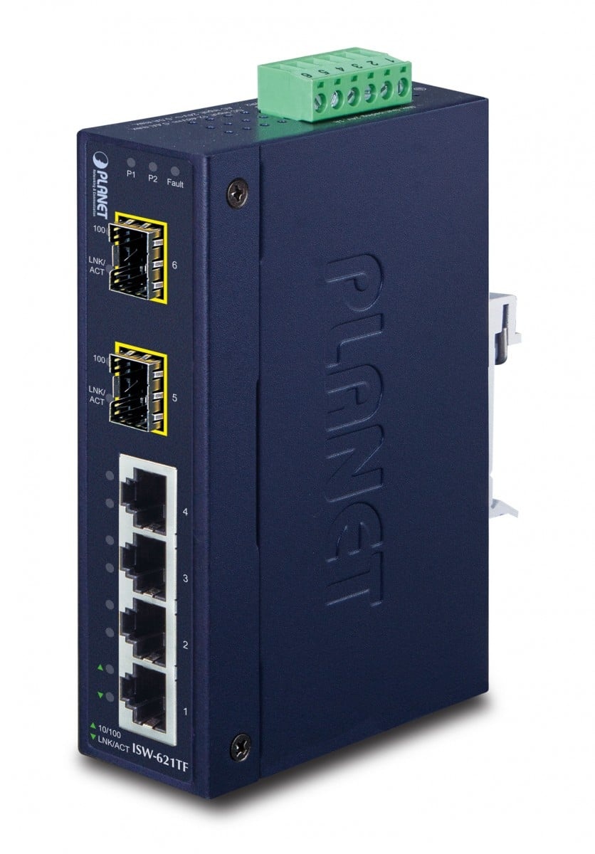 PLANET PLANET ISW-621TF switch di rete Non gestito L2 Fast Ethernet (10/100) Blu - RETI | TecnoCARE.net Sabaudia, Latina, Terracina, San Felice Circeo e Pontinia
