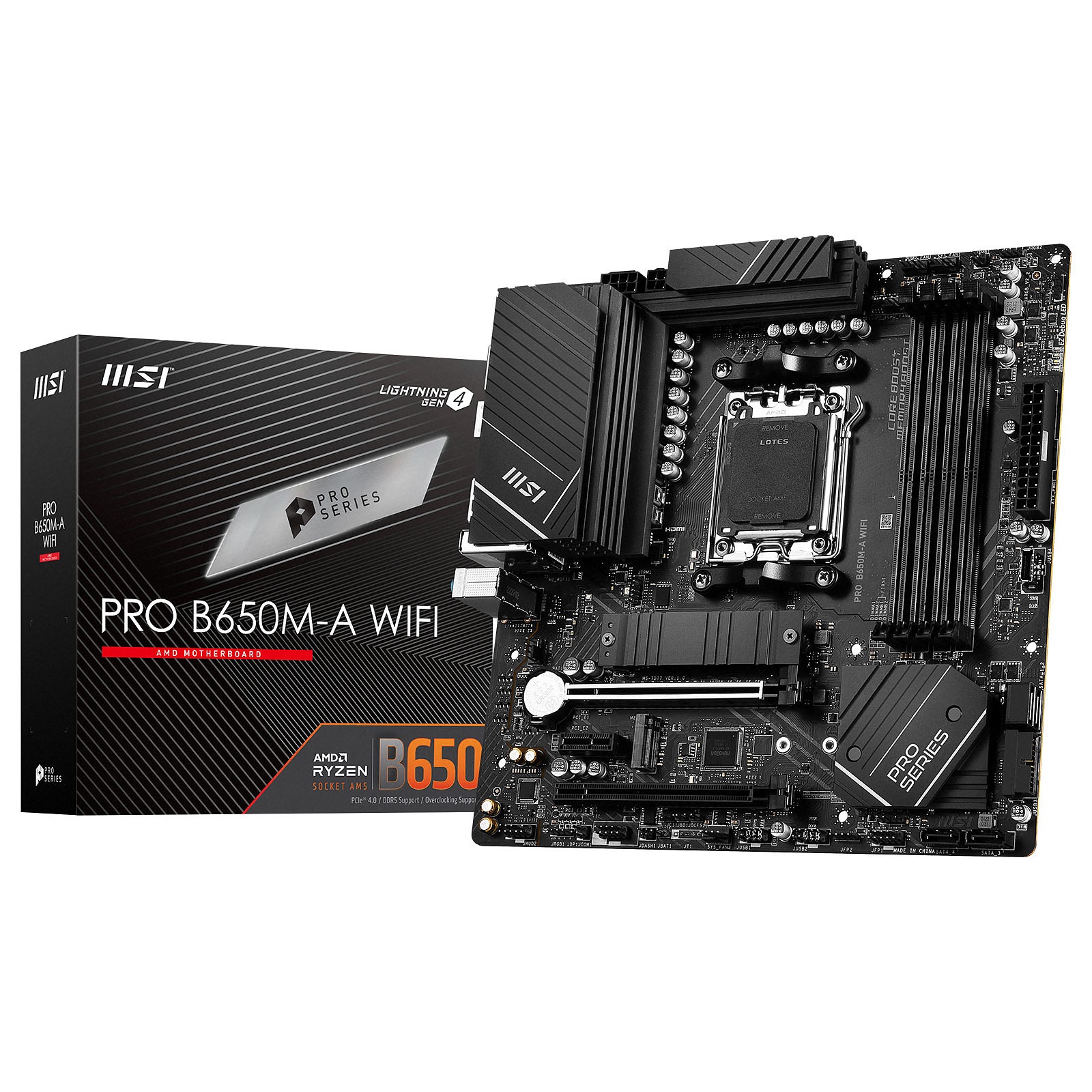 MSI MSI MB AMD B650, PRO B650M-A WIFI, AM5, 4DDR5, 2PCI-Ex16, 1PCI-Ex1, 2M.2, 4SATA3 - MAINBOARD | TecnoCARE.net Sabaudia, Latina, Terracina, San Felice Circeo e Pontinia