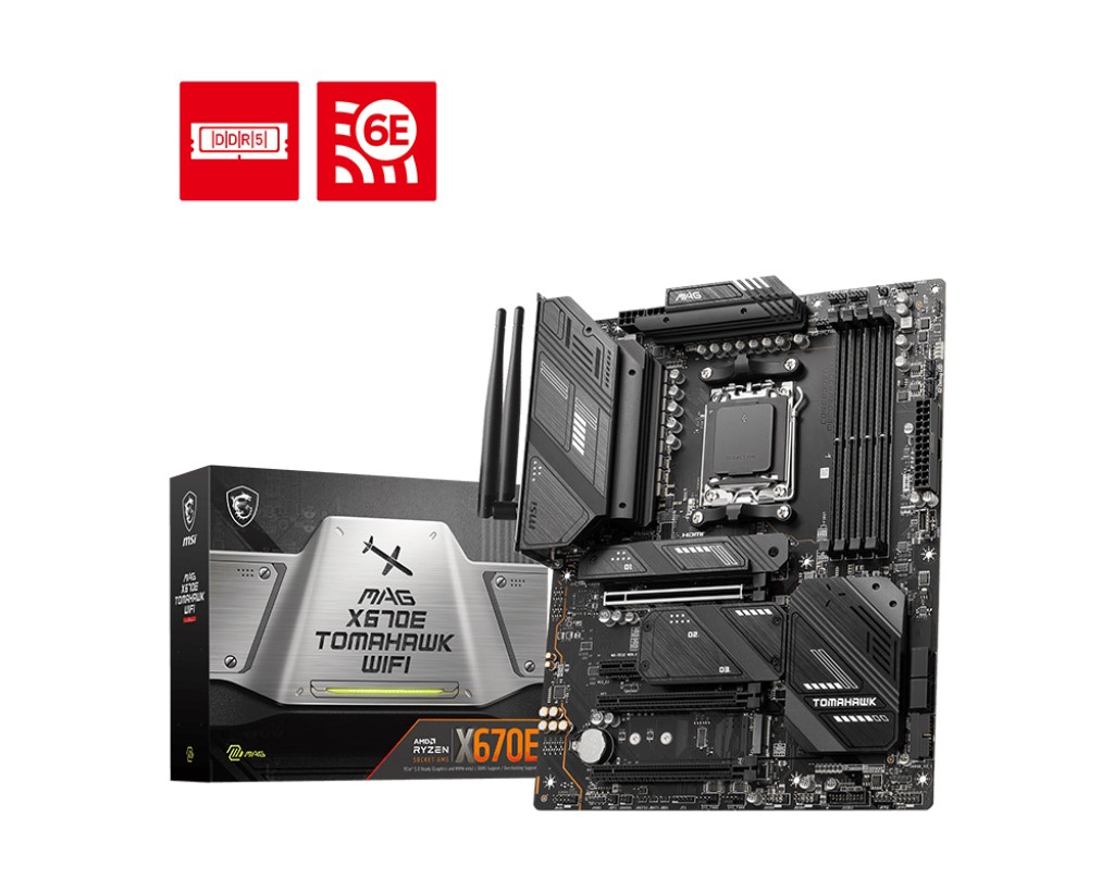 MSI MSI MB AMD X670, X670-E GAMING TOMAHAWK AM5 4DDR5,3PCI-Ex16,1PCI-Ex1,4M.2,4SATA3,1USB3.2Gen2x2,4USB3 - MAINBOARD | TecnoCARE.net Sabaudia, Latina, Terracina, San Felice Circeo e Pontinia