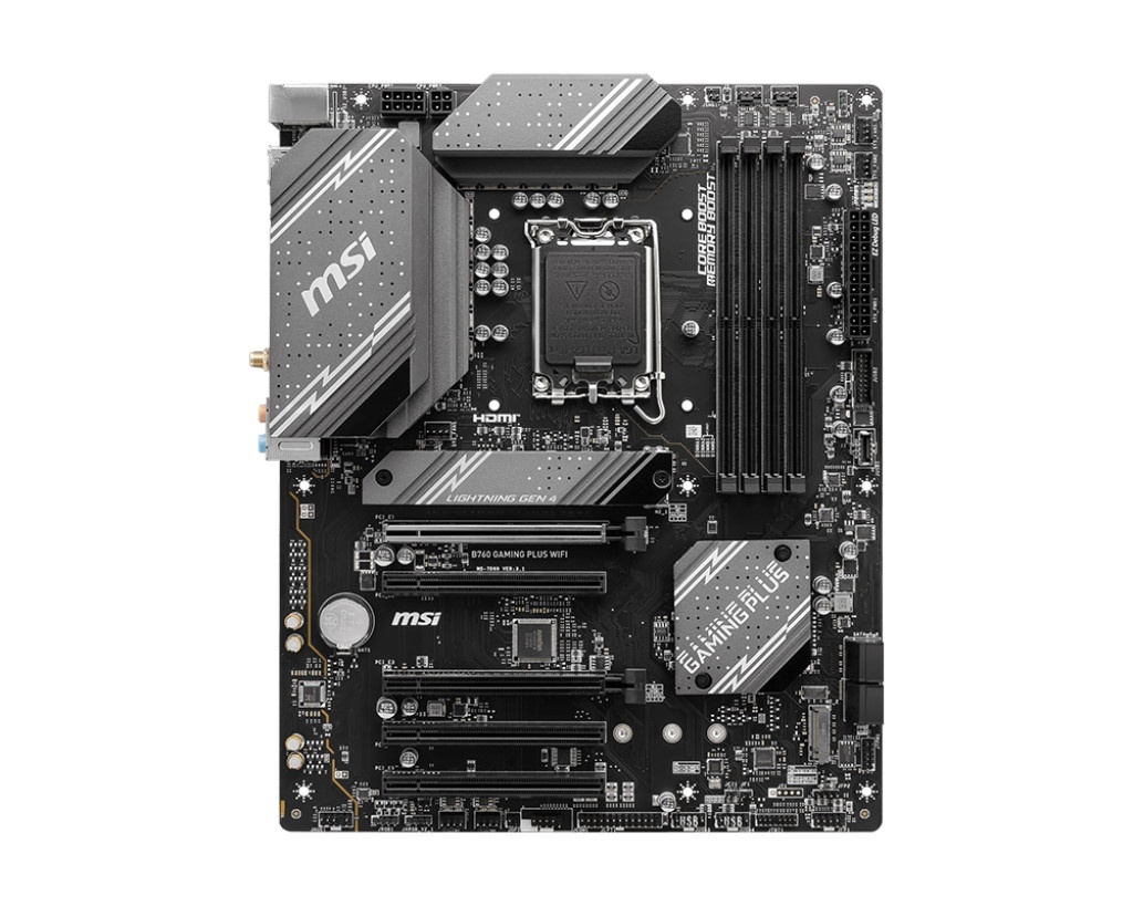 MSI MSI MB B760, B760 GAMING PLUS WIFI, LGA 1700, 4DDR5, 5PCI-Ex16, 3M.2, 4SATA3, MATX - MAINBOARD | TecnoCARE.net Sabaudia, Latina, Terracina, San Felice Circeo e Pontinia