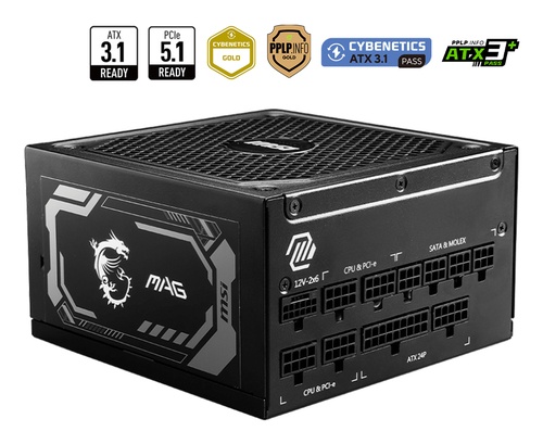 MSI MSI ALIMENTATORE MAG, EU, 1250W, FULLY-MODULAR, 80 PLUS GOLD, 7A GARANZIA - ALIMENTATORI | TecnoCARE.net Sabaudia, Latina, Terracina, San Felice Circeo e Pontinia
