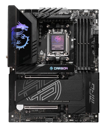 MSI MSI MB AMD MPG X870E GAMING CARBON WIFI,X870E,AM5,4DDR5,3PCI-EX16,4M.2,4SATA3,2USB4,1USB3.2 GEN2X2,1 - MAINBOARD | TecnoCARE.net Sabaudia, Latina, Terracina, San Felice Circeo e Pontinia