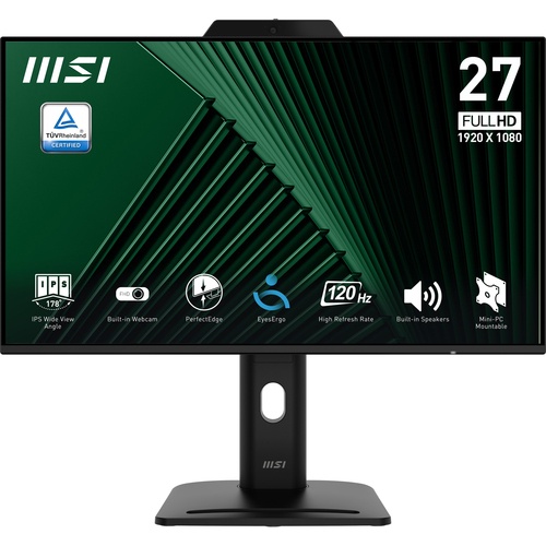 MSI MSI MONITOR 27 LED IPS 16:9 FHD 120Hz 300 CDM, PIVOT, HUB, WEBCAM, VGA/DP/HDMI, MULTIMEDIALE, VESA, EPEAT - MONITOR LED | TecnoCARE.net Sabaudia, Latina, Terracina, San Felice Circeo e Pontinia