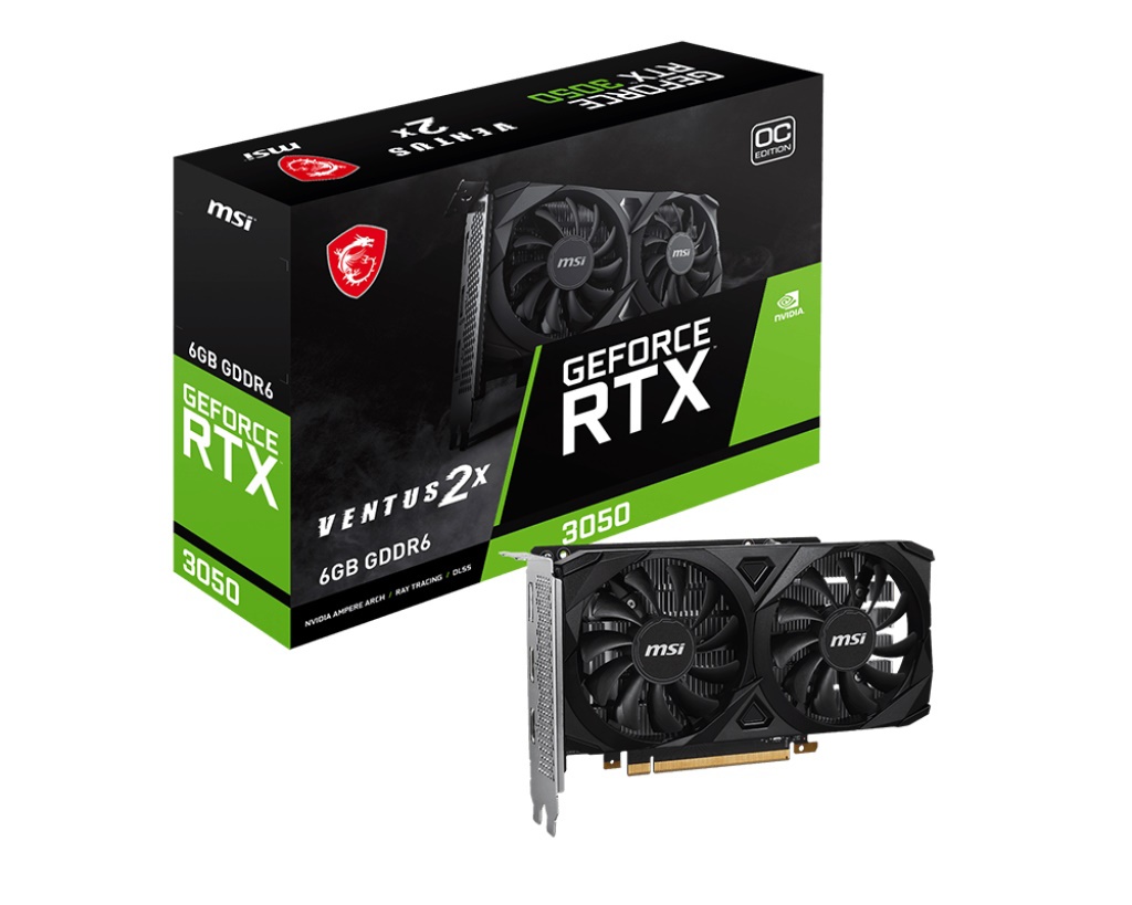 MSI MSI VGA GEFORCE RTX 3050, RTX 3050 VENTUS 2X E 6G OC, 6GB GDRR6, 2HDMI/DP, ATX, DUAL FAN - SCHEDE VIDEO | TecnoCARE.net Sabaudia, Latina, Terracina, San Felice Circeo e Pontinia