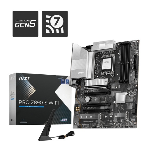 MSI MSI MB PRO Z890-S WIFI , Z890,LGA1851,4DDR5,4PCI-EX16,3M.2,1USB 40G,2USB 20G,8USB 5G, 4USB 2.0 - MAINBOARD | TecnoCARE.net Sabaudia, Latina, Terracina, San Felice Circeo e Pontinia