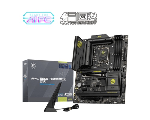 MSI MSI MB INTEL MAG B860 TOMAHAWK WiFI ATX DDR5, 1PCI-Ex16, 1PCI-Ex4, 1PCI-Ex1, 4SATA3 - MAINBOARD | TecnoCARE.net Sabaudia, Latina, Terracina, San Felice Circeo e Pontinia