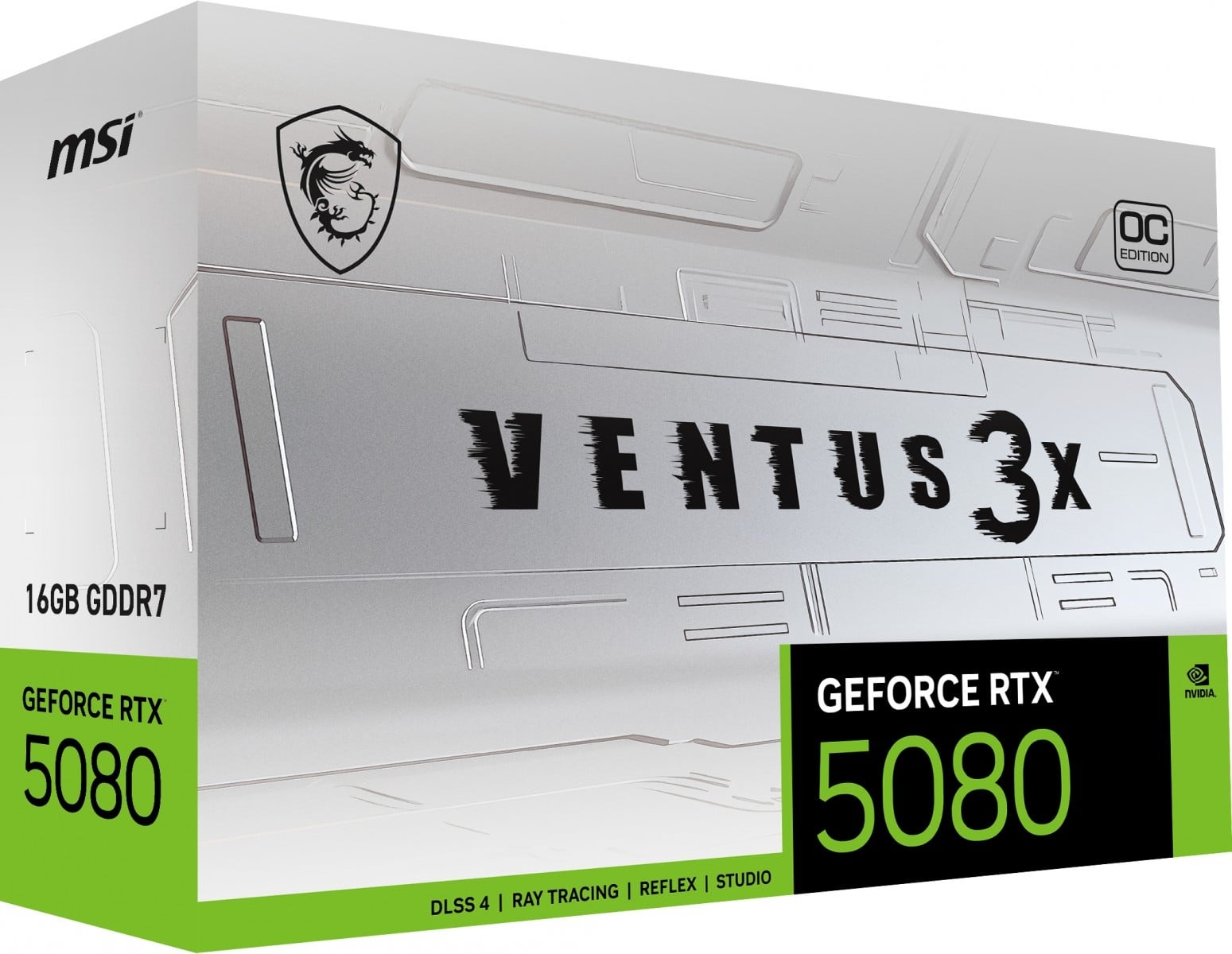 MSI MSI GeForce RTX 5080 Ventus 3X OC White 16GB GDDR7 DLSS4 - COMPONENTI | TecnoCARE.net Sabaudia, Latina, Terracina, San Felice Circeo e Pontinia