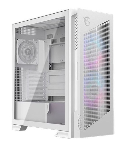 MSI MSI CASE MID TOWER BIANCO, 2 USB, 1 TYPE-C, 2X160MM ARGB FAN, 1X120MM NO-ARGB FAN, ARGB+PWM CONTROL - CASE | TecnoCARE.net Sabaudia, Latina, Terracina, San Felice Circeo e Pontinia