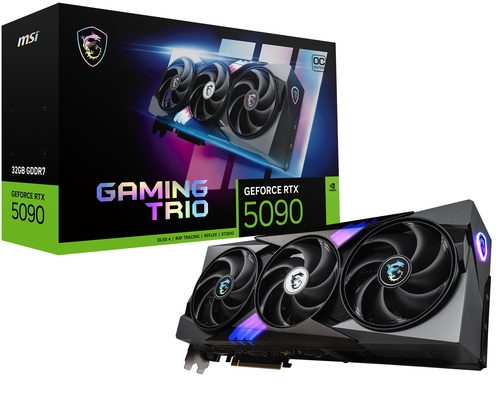 MSI MSI GeForce RTX 5090 Gaming Trio OC 32GB GDDR7 DLSS4 - COMPONENTI | TecnoCARE.net Sabaudia, Latina, Terracina, San Felice Circeo e Pontinia