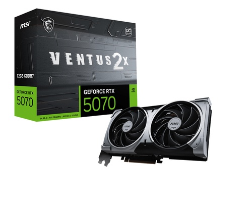 MSI MSI GeForce RTX 5070 VENTUS 2X OC 12GB DLSS 4 - COMPONENTI | TecnoCARE.net Sabaudia, Latina, Terracina, San Felice Circeo e Pontinia