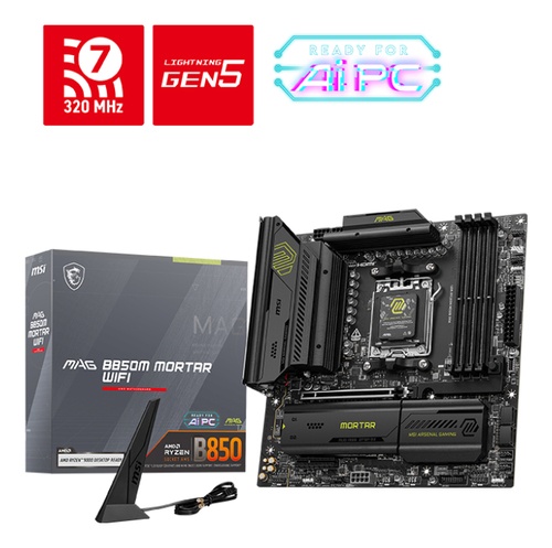 MSI MSI MB AMD B850M MORTAR WIFI AM5,DDR5,QUALCOMM NCM865 - MAINBOARD | TecnoCARE.net Sabaudia, Latina, Terracina, San Felice Circeo e Pontinia