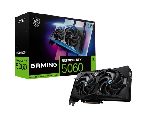 MSI MSI VGA GEFORCE RTX 5060, RTX 5060 8G GAMING OC, 8GB GDDR7, HDMI/DP*3, ATX, DUAL FAN, OC - SCHEDE VIDEO | TecnoCARE.net Sabaudia, Latina, Terracina, San Felice Circeo e Pontinia