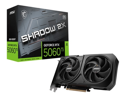 MSI MSI VGA GE FORCE RTX 5060 TI, RTX 5060 Ti 8G SHADOW 2X OC PLUS  BULK, 8GB GDDR7, HDMI/DP*3, ATX, DUAL FAN, BULK - SCHEDE VIDEO | TecnoCARE.net Sabaudia, Latina, Terracina, San Felice Circeo e Pontinia