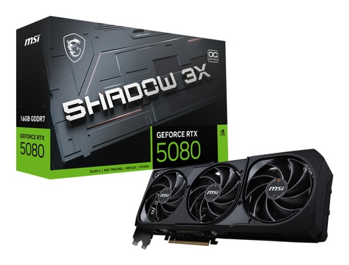 MSI MSI VGA GEFORCE RTX 5080, RTX 5080 16G SHADOW 3X OC, HDMI/DP3, TRIPLE FAN, OC, ATX, BULK EDITION - SCHEDE VIDEO | TecnoCARE.net Sabaudia, Latina, Terracina, San Felice Circeo e Pontinia