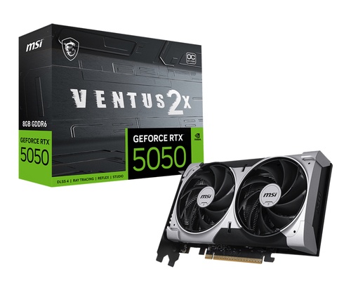 MSI MSI VGA GEFORCE RTX 5050, RTX 5050 8G VENTUS 2X OC, 8GB GDDR6, HDMI/DP*3, ATX, DUAL FAN, OC - SCHEDE VIDEO | TecnoCARE.net Sabaudia, Latina, Terracina, San Felice Circeo e Pontinia