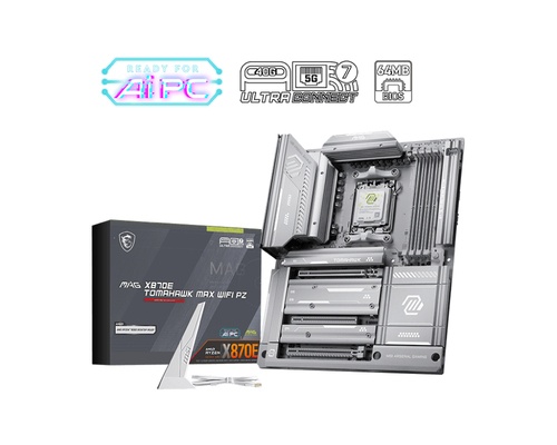 MSI MSI MB MAG X870E TOMAHAWK MAX WIFI PZ,X870E,AM5,4DDR5,3PCI-Ex16,4M.2,4SATA3.0,1USB3.2 Gen2x2,3US - MAINBOARD | TecnoCARE.net Sabaudia, Latina, Terracina, San Felice Circeo e Pontinia
