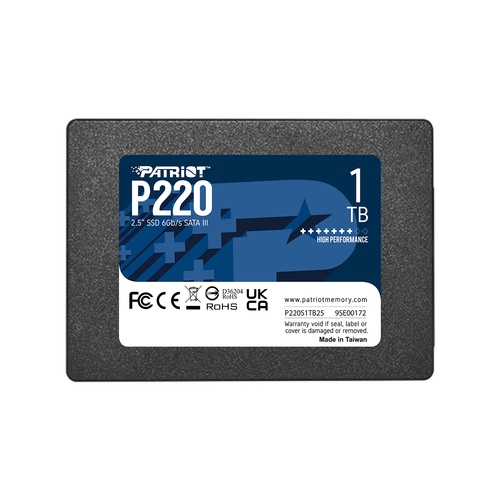 PATRIOT Patriot Memory P220 1TB 2.5" Serial ATA III - SUPPORTI PER LA MEMORIZZAZIONE | TecnoCARE.net Sabaudia, Latina, Terracina, San Felice Circeo e Pontinia