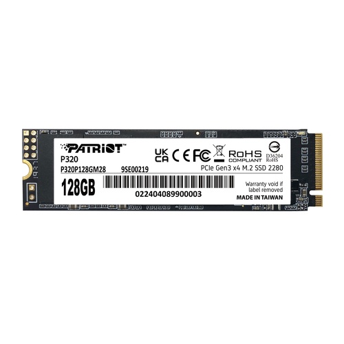 PATRIOT PATRIOT SSD P320 128GB M.2280 PCI-E R/W 1600/1000MB/S - SSD INTERNI | TecnoCARE.net Sabaudia, Latina, Terracina, San Felice Circeo e Pontinia