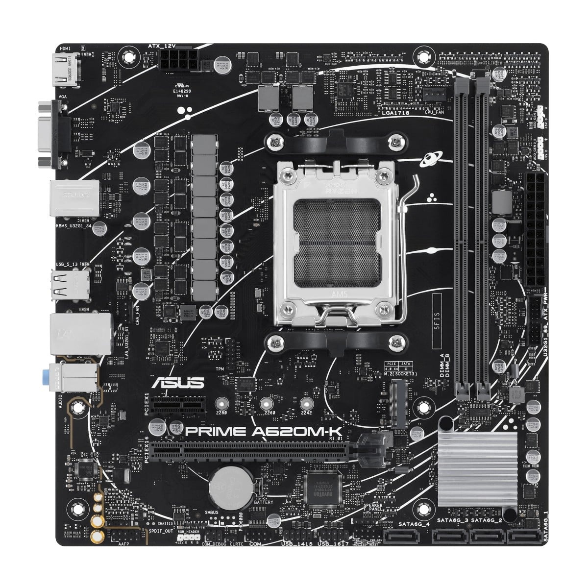 ASUS ASUS PRIME A620M-K AMD A620 Socket AM5 micro ATX - COMPONENTI | TecnoCARE.net Sabaudia, Latina, Terracina, San Felice Circeo e Pontinia