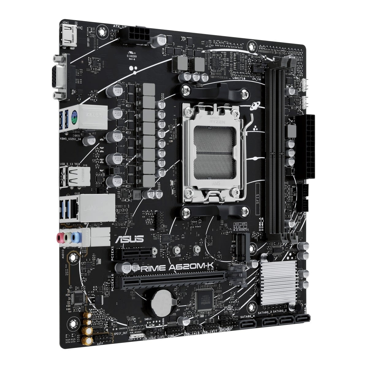 ASUS ASUS PRIME A620M-K AMD A620 Socket AM5 micro ATX - COMPONENTI | TecnoCARE.net Sabaudia, Latina, Terracina, San Felice Circeo e Pontinia