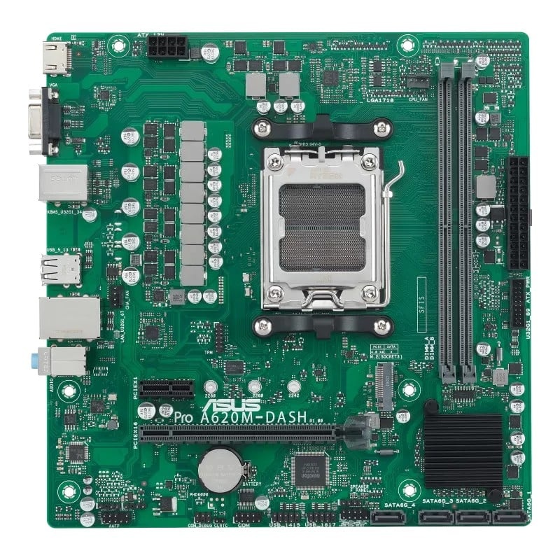 ASUS ASUS PRO A620M-DASH-CSM AMD A620 Socket AM5 micro ATX - COMPONENTI | TecnoCARE.net Sabaudia, Latina, Terracina, San Felice Circeo e Pontinia