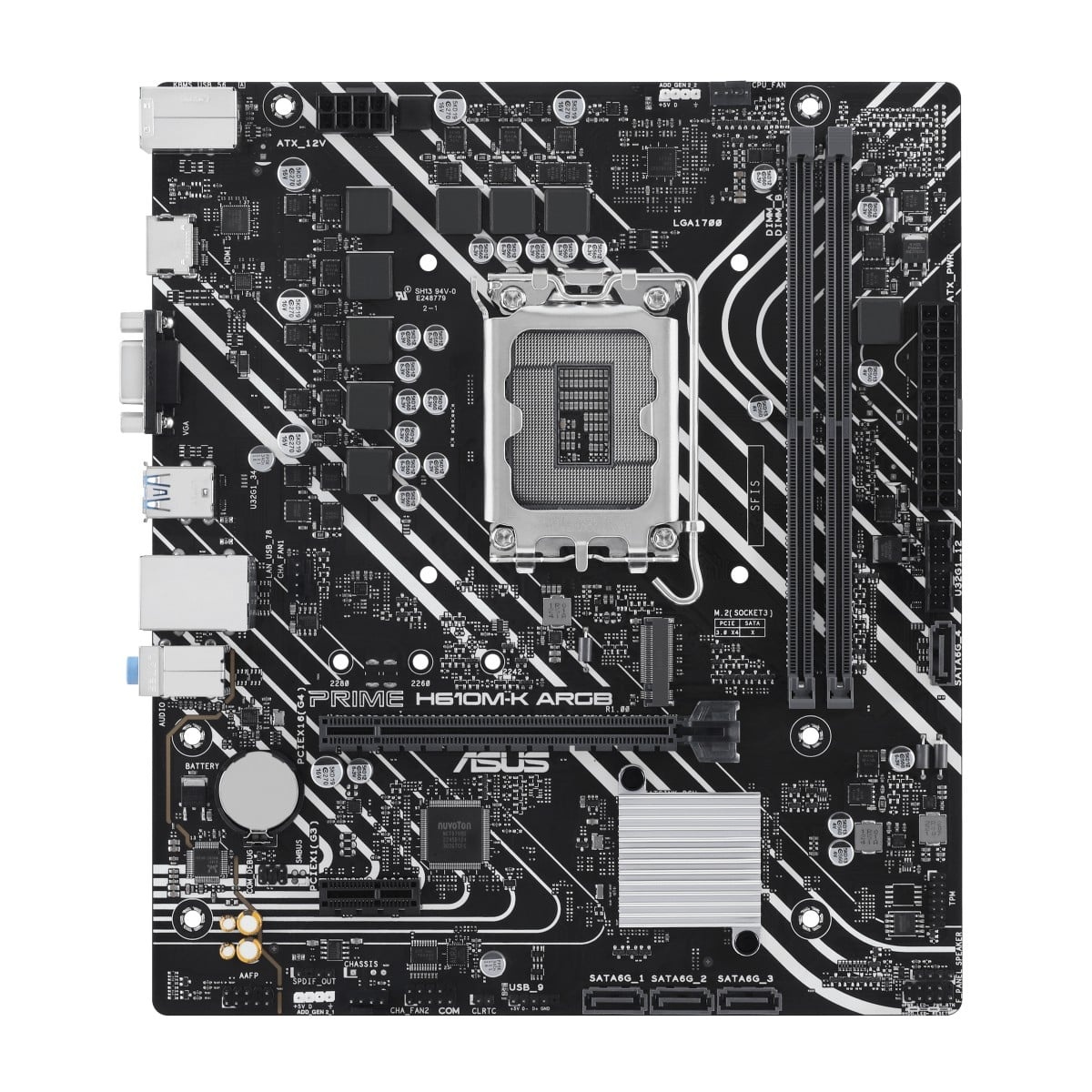 ASUS ASUS PRIME H610M-K ARGB Intel H610 LGA 1700 micro ATX - COMPONENTI | TecnoCARE.net Sabaudia, Latina, Terracina, San Felice Circeo e Pontinia