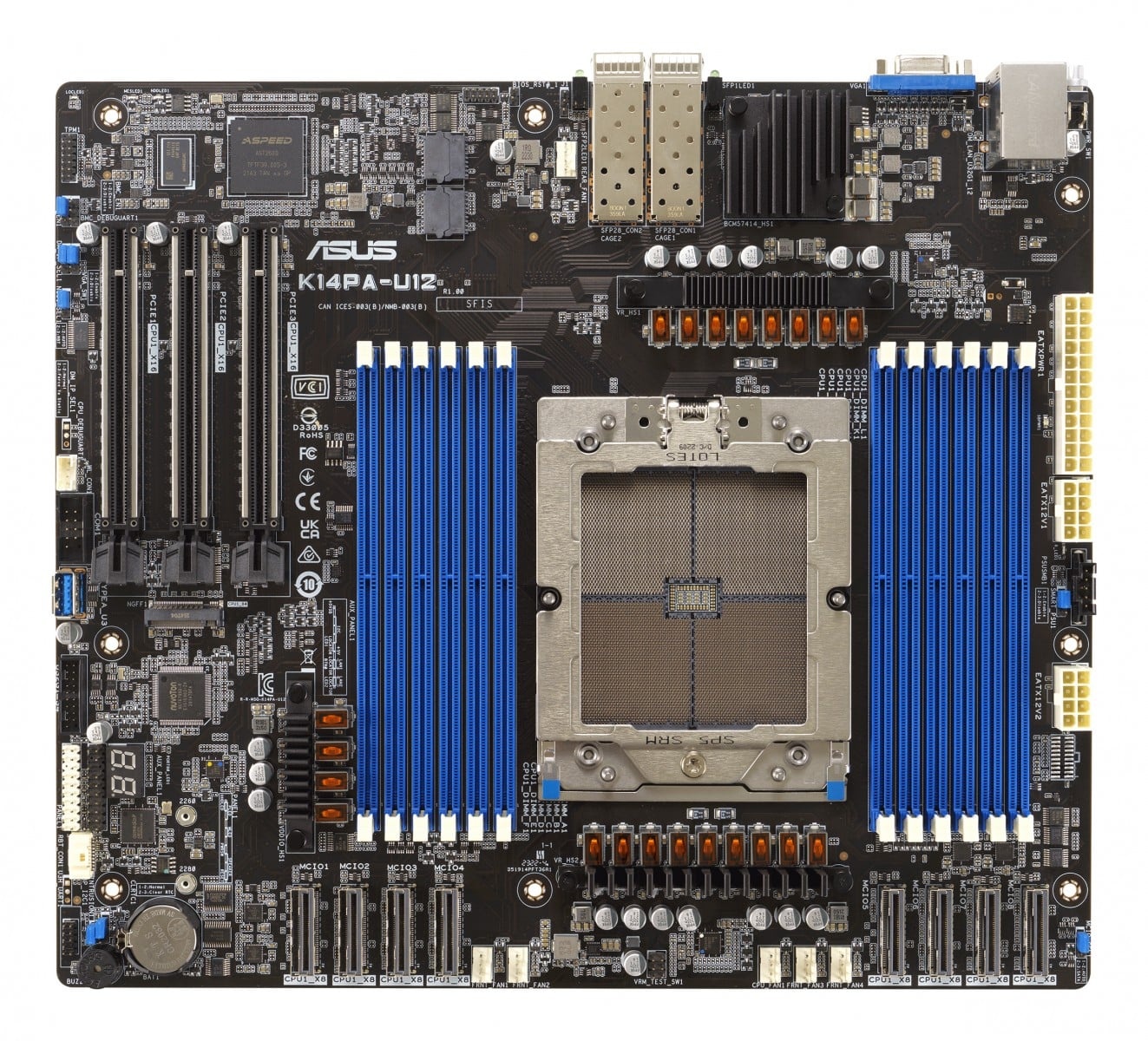 ASUS ASUS K14PA-U12/ASMB11 Socket SP5 SSI CEB - COMPONENTI | TecnoCARE.net Sabaudia, Latina, Terracina, San Felice Circeo e Pontinia
