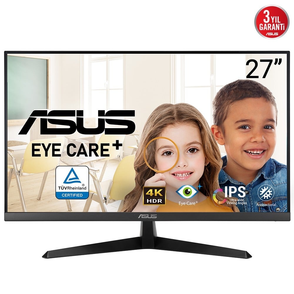 ASUS ASUS VY27UQ Monitor PC 68,6 cm (27") 3840 x 2160 Pixel 4K Ultra HD LCD Nero - MONITOR E ACCESSORI | TecnoCARE.net Sabaudia, Latina, Terracina, San Felice Circeo e Pontinia