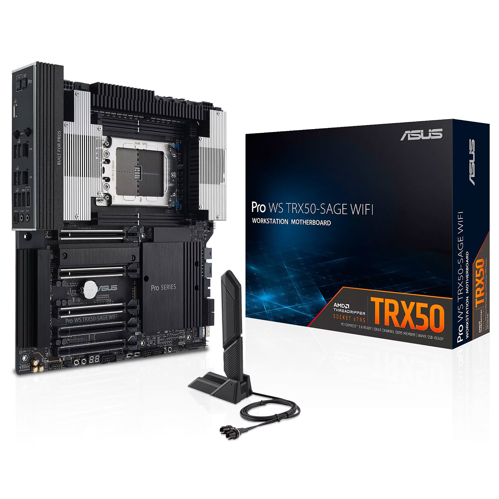 ASUS ASUS Pro WS TRX50-SAGE WIFI AMD TRX50 Socket sTR5 SSI CEB - COMPONENTI | TecnoCARE.net Sabaudia, Latina, Terracina, San Felice Circeo e Pontinia