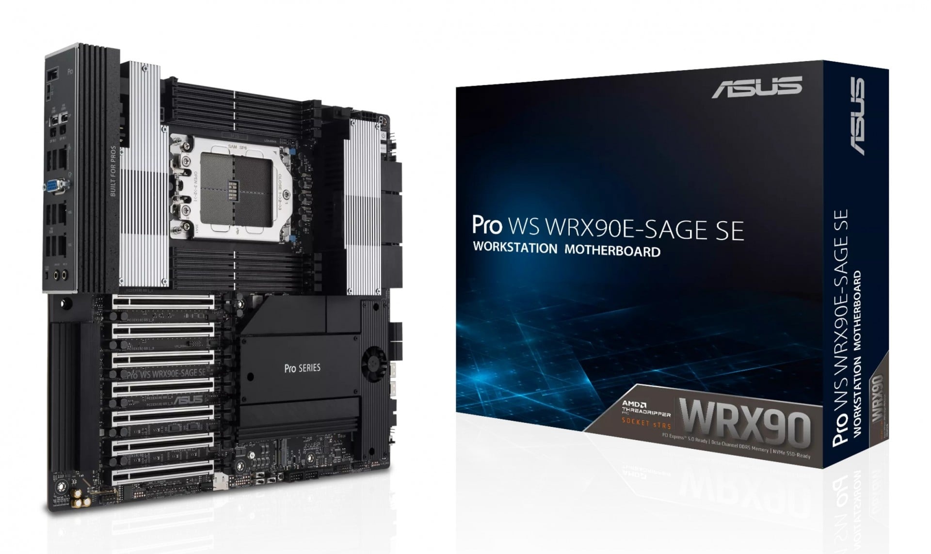 ASUS ASUS PRO WS WRX90E-SAGE SE AMD WRX90 Socket sTR5 EEB - COMPONENTI | TecnoCARE.net Sabaudia, Latina, Terracina, San Felice Circeo e Pontinia