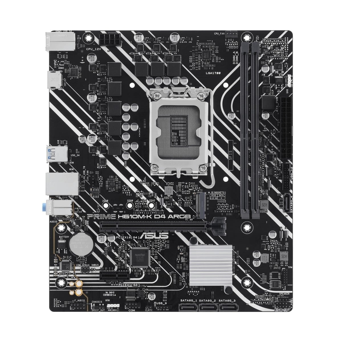 ASUS ASUS PRIME H610M-K D4 ARGB Intel H610 LGA 1700 micro ATX - COMPONENTI | TecnoCARE.net Sabaudia, Latina, Terracina, San Felice Circeo e Pontinia