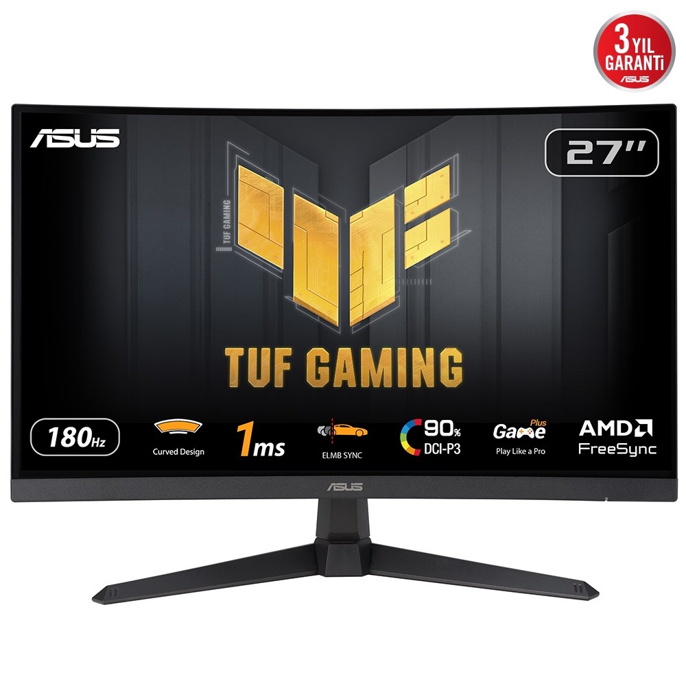ASUS ASUS TUF Gaming VG27VQ3B Monitor PC 68,6 cm (27") 1920 x 1080 Pixel Full HD LCD Nero - MONITOR E ACCESSORI | TecnoCARE.net Sabaudia, Latina, Terracina, San Felice Circeo e Pontinia