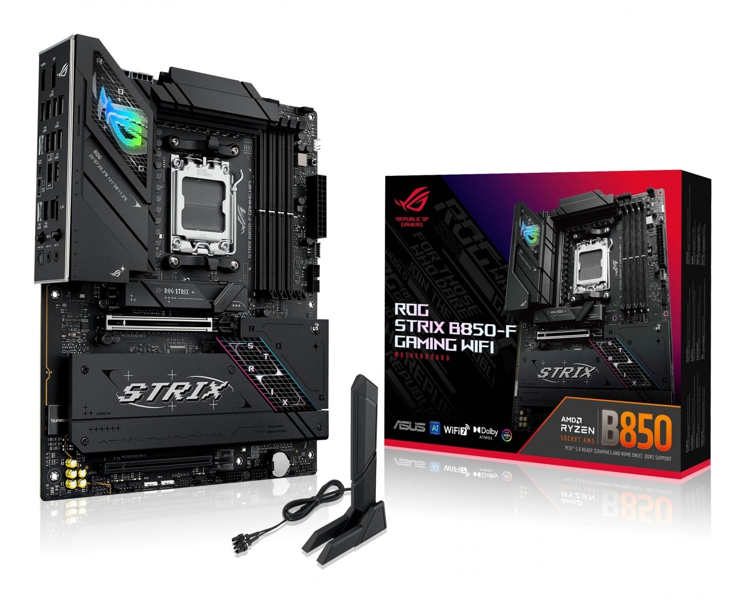 ASUS ASUS ROG STRIX B850-F GAMING WIFI AMD B850 Socket AM5 ATX - COMPONENTI | TecnoCARE.net Sabaudia, Latina, Terracina, San Felice Circeo e Pontinia