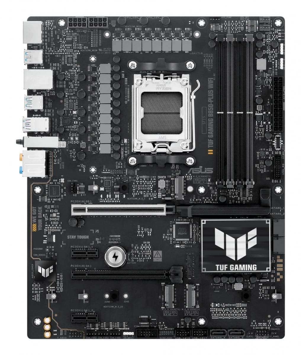 ASUS ASUS TUF GAMING B850-PLUS WIFI AMD B850 Socket AM5 ATX - COMPONENTI | TecnoCARE.net Sabaudia, Latina, Terracina, San Felice Circeo e Pontinia