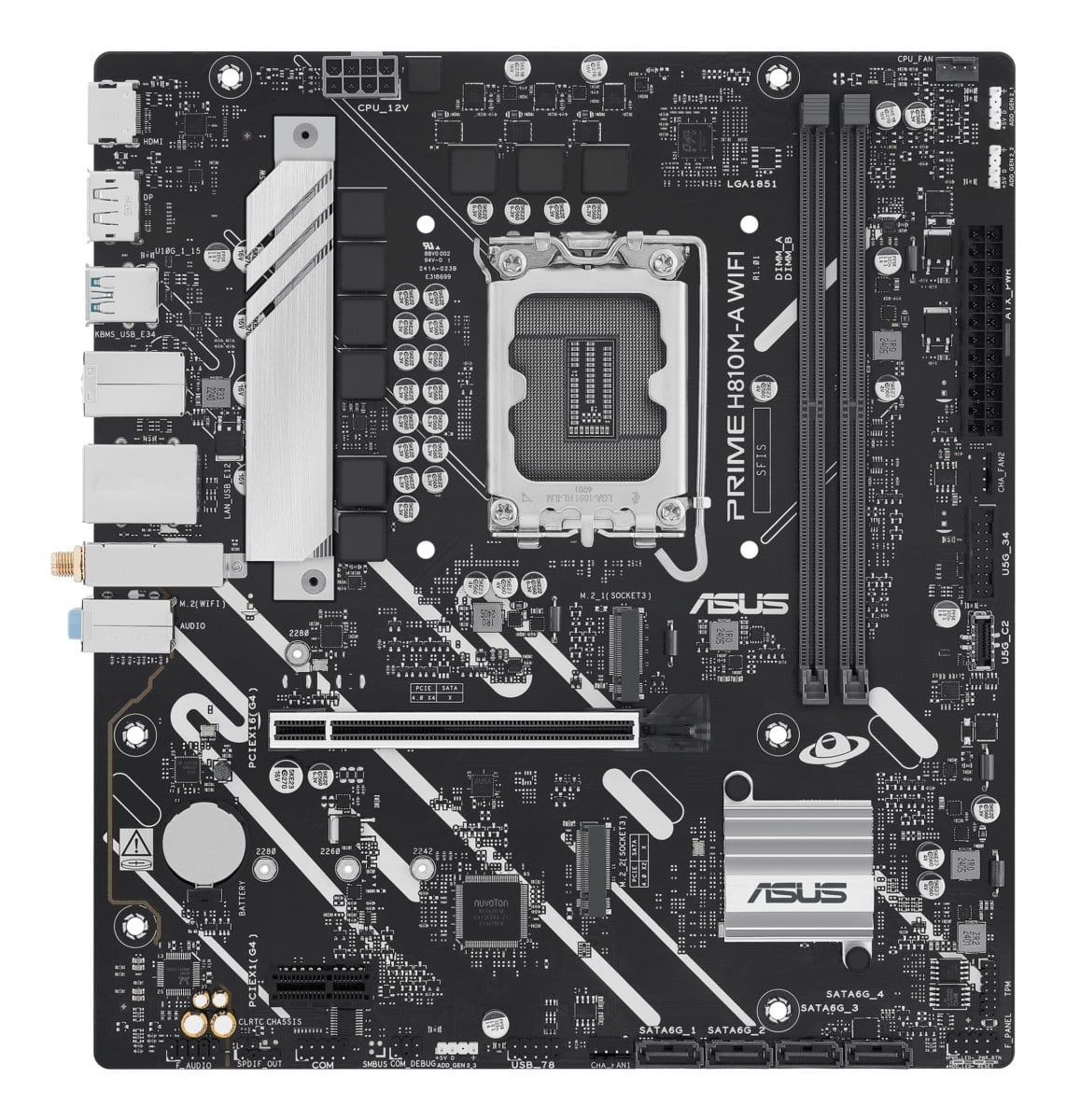 ASUS ASUS PRIME H810M-A WIFI Intel H810 LGA 1851 (Socket V1) micro ATX - COMPONENTI | TecnoCARE.net Sabaudia, Latina, Terracina, San Felice Circeo e Pontinia