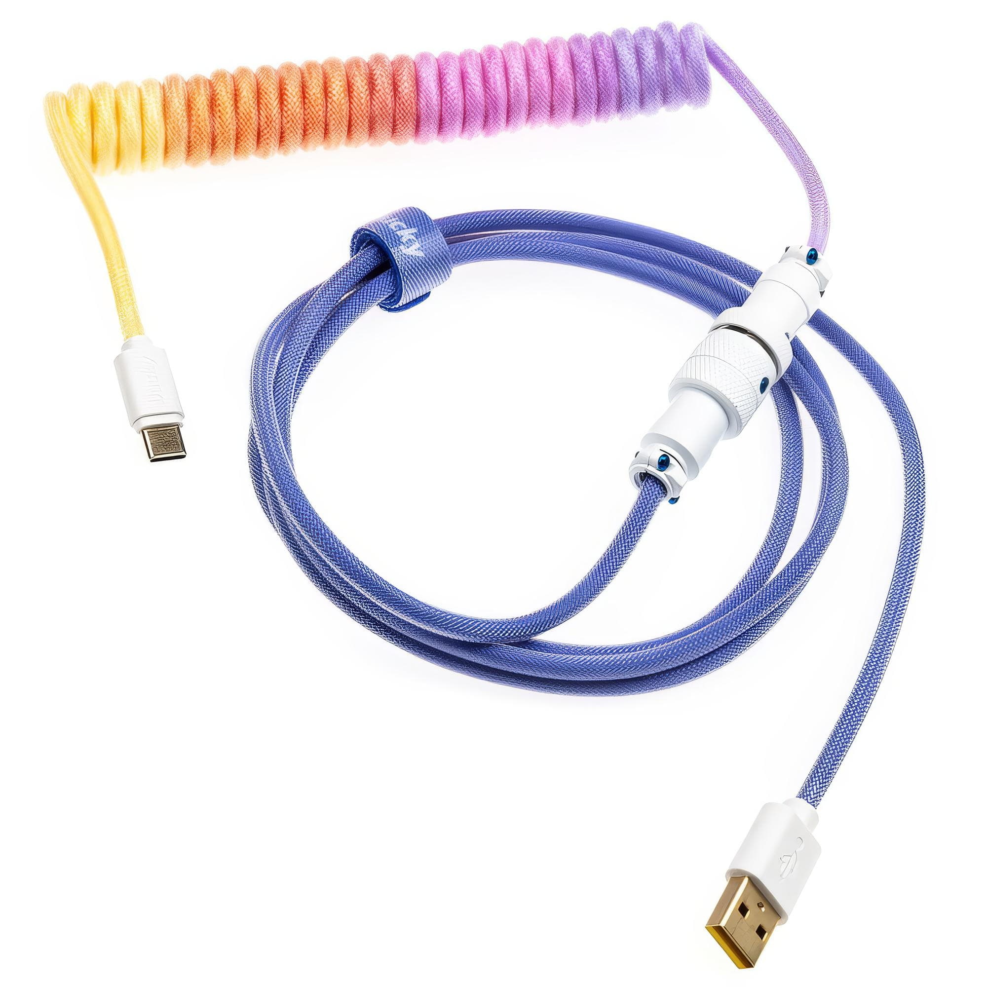 DUCKY Ducky Premicord Afterglow Cable Coiled, USB Type C a Type A - 1,8m - TASTIERE | TecnoCARE.net Sabaudia, Latina, Terracina, San Felice Circeo e Pontinia