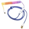 DUCKY Ducky Premicord Afterglow Cable Coiled, USB Type C a Type A - 1,8m - TASTIERE | TecnoCARE.net Sabaudia, Latina, Terracina, San Felice Circeo e Pontinia