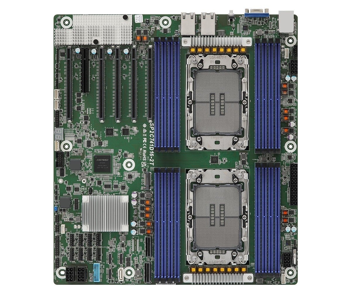 ASROCK ASRock SP2C741D16-2T, 2xSKT LGA 4677, 4/5Gen. Intel Xeon Scalable, C741, SATA, NVMe, 1xM.2, 2x10GbE, IPMI - COMPONENTI | TecnoCARE.net Sabaudia, Latina, Terracina, San Felice Circeo e Pontinia