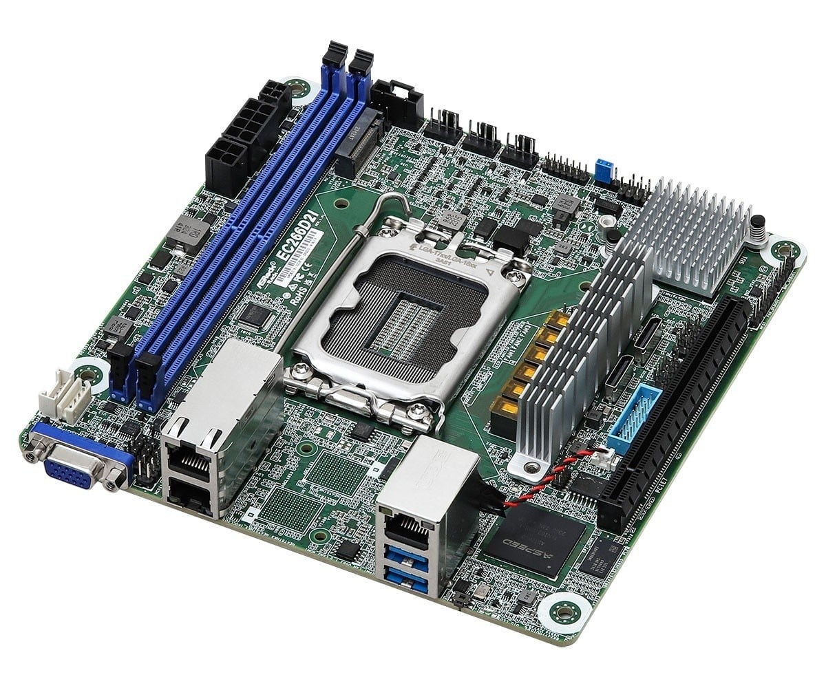 ASROCK ASRock EC266D2I, 1xSKT LGA 1700, Intel E-2400, C266, SATA, NVMe, 1xM.2, 2xGbE, IPMI - COMPONENTI | TecnoCARE.net Sabaudia, Latina, Terracina, San Felice Circeo e Pontinia