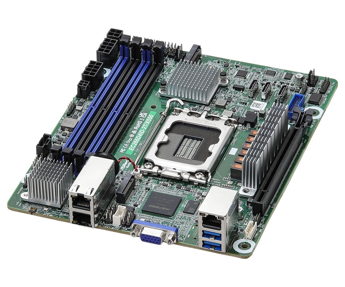 ASROCK ASRock EC266D4ID-2T/X550, 1xSKT, LGA 1700, Intel Xeon 6, SATA, NVMe, 2xM.2, 2x10GbE, IPMI - COMPONENTI | TecnoCARE.net Sabaudia, Latina, Terracina, San Felice Circeo e Pontinia