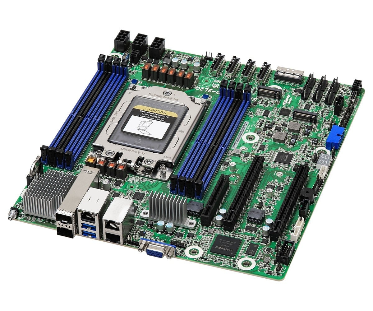 ASROCK ASRock SIENAD8UD-2L2Q, 1xSKT SP6, AMD EPYC 8004, SoC, 8xDIMM, SATA, 2xM.2, 2xGbE, 2x25GbE, IPMI - COMPONENTI | TecnoCARE.net Sabaudia, Latina, Terracina, San Felice Circeo e Pontinia