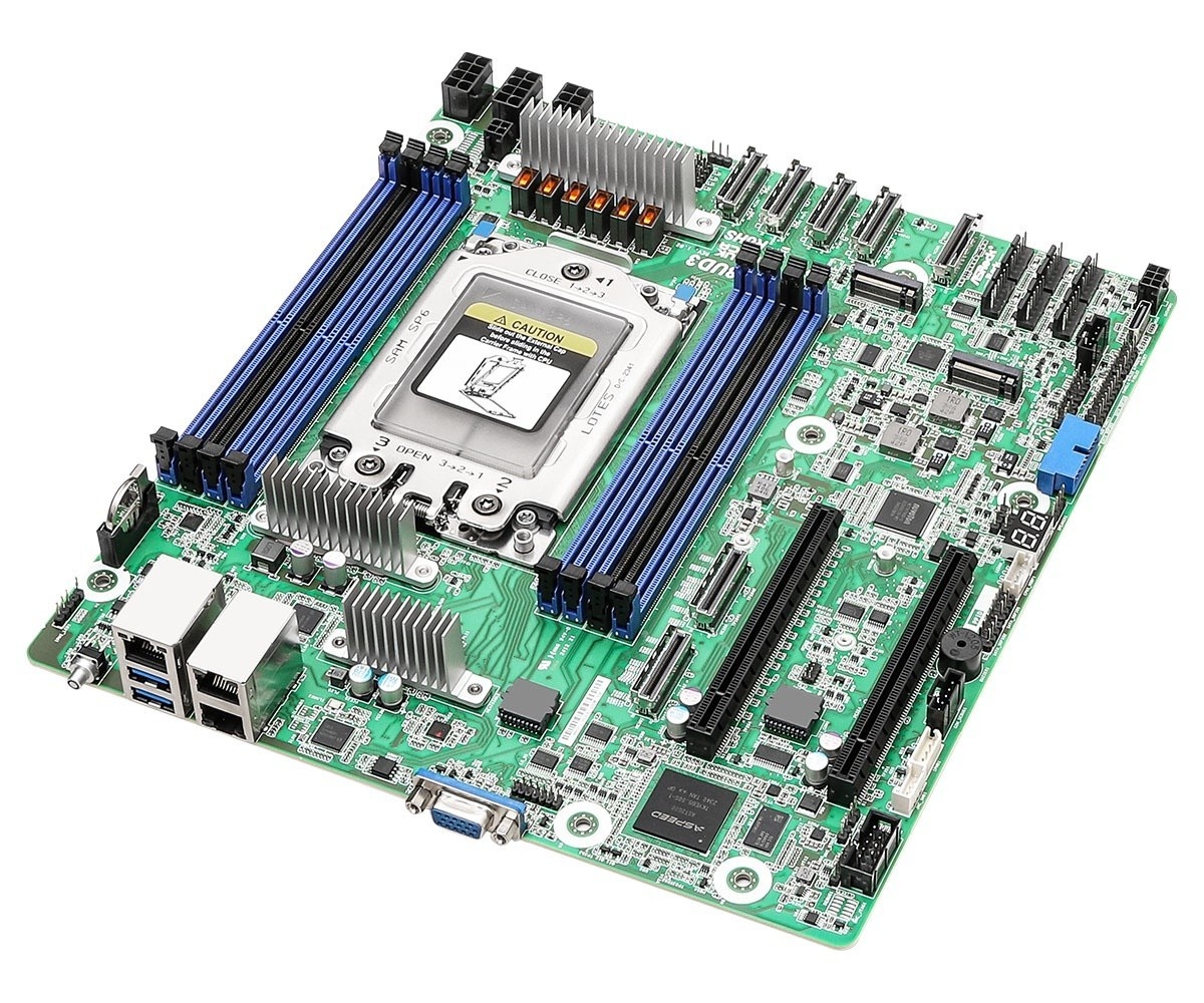 ASROCK ASRock SIENAD8UD3, 1xSKT, LGA 4844, AMD EPYC 8004, SoC, SATA, NVMe, 2xM.2, 2xGbE, IPMI - COMPONENTI | TecnoCARE.net Sabaudia, Latina, Terracina, San Felice Circeo e Pontinia