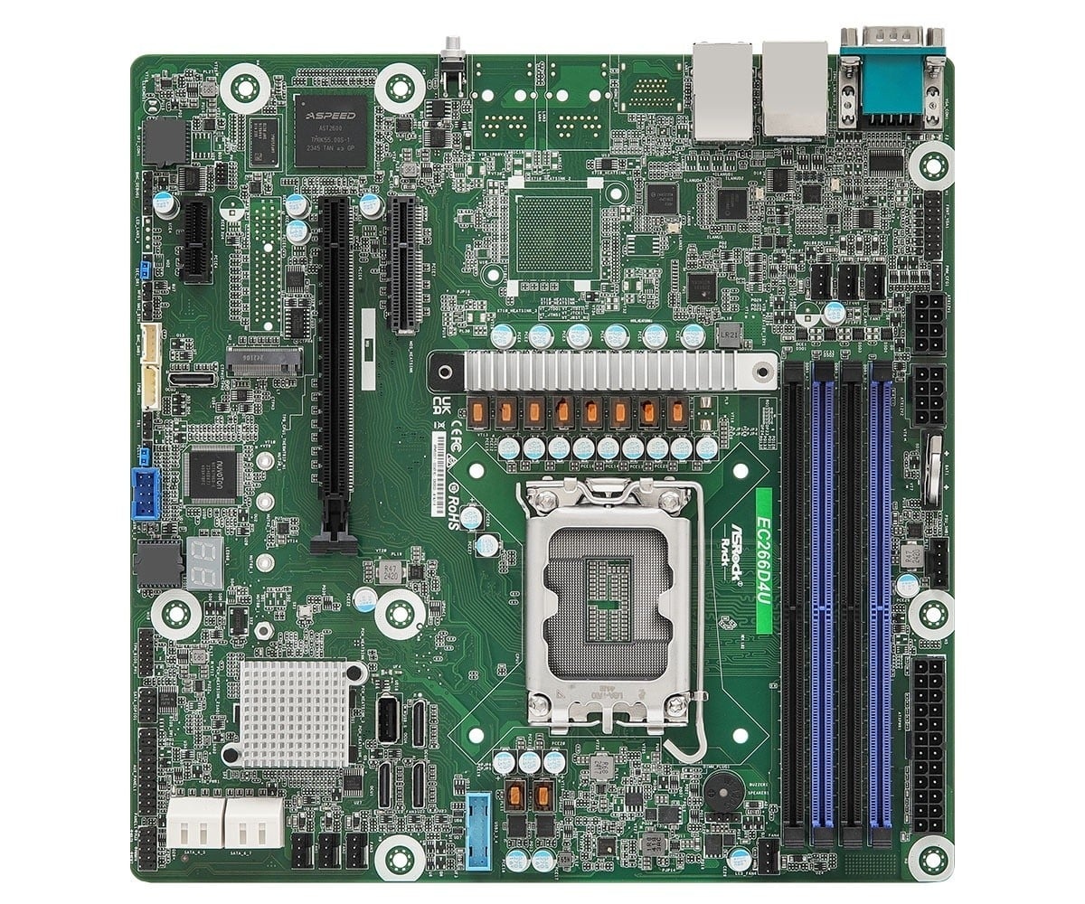 ASROCK ASRock EC266D4U, 1xSKT LGA 1700, Intel E-2400, C266, SATA, NVMe, 1xM.2, 2xGbE, IPMI - COMPONENTI | TecnoCARE.net Sabaudia, Latina, Terracina, San Felice Circeo e Pontinia